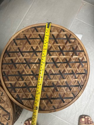 Cajas decorativas bambú y madera Ikea
