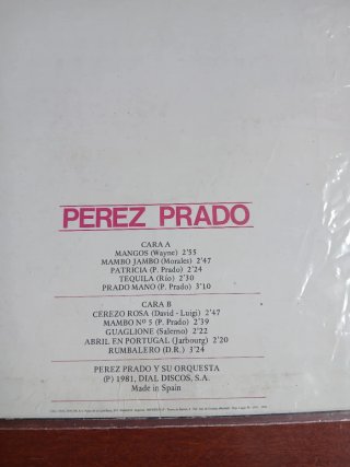 Vinilo Pérez Prado y su Orquesta