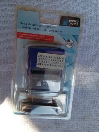 Sello de autocomposición y tampón