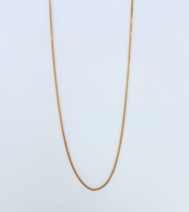 Cadena Oro 18k, Barbada, 1.80gr, 40.5cm