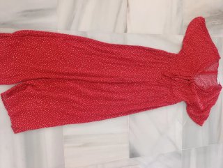 Mono Mango Rojo Estampado