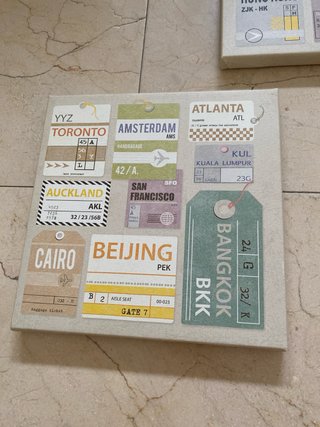 3 Cuadros Decorativos Estilo Vintage Viajes