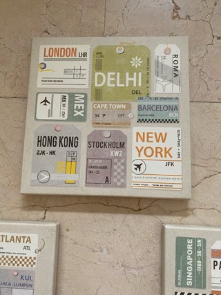 3 Cuadros Decorativos Estilo Vintage Viajes