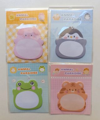 Set note pad animal