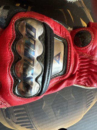 Guantes Dainese Moto Rojos y Negros