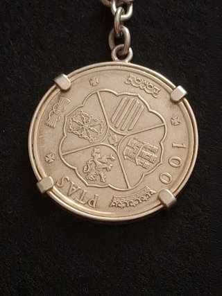 Llavero Moneda Plata 1966 Franco - *68