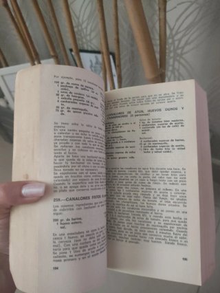 Libro cocina recetas reliquia año 85