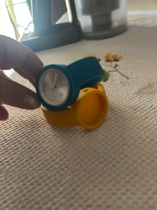 Orologio donna blu e giallo
