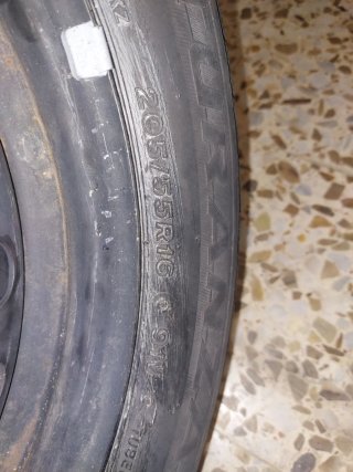 Rueda repuesto BRIGDESTONE 205/55R16 goma y llanta