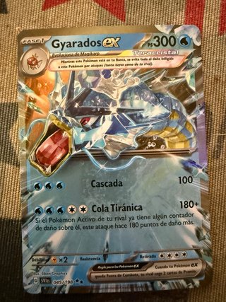 Carta Pokémon Gyarados EX Teracristal 045/198