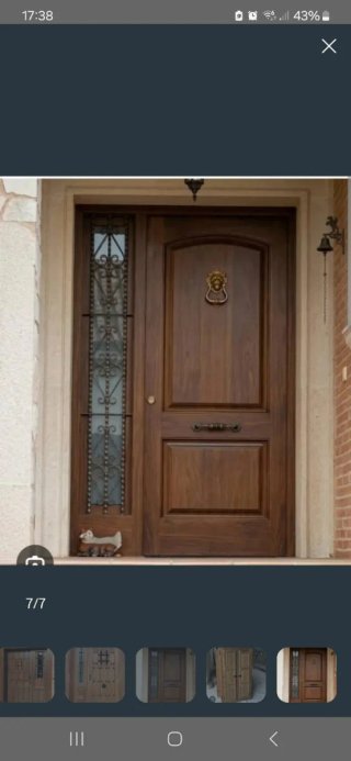 Puerta exterior madera