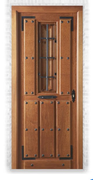 Puerta exterior madera