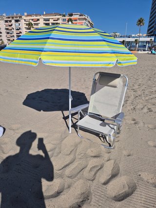 Pack Playa: Sombrilla 1.80m + Silla