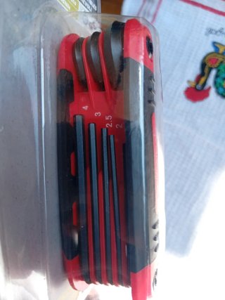 Set Llaves Hexagonales Plegables Powerfix