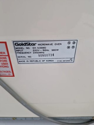 Microondas GoldStar 25L Blanco