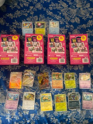 4 Packs Laliga + Cartas Pokémon