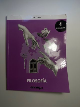 Libro Filosofía 1º Bachillerato.