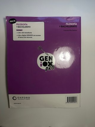 Libro Filosofía 1º Bachillerato.