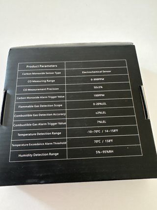 Detector Gas y Monóxido Carbono Inteligente WiFi