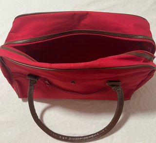 Bolso de lona rojo