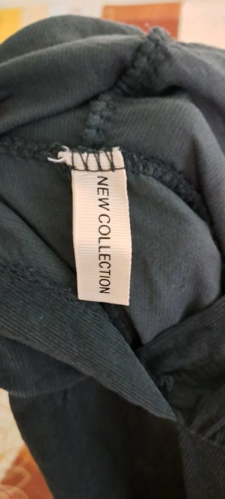 Vestido gris con capucha estampado Algodón Italia