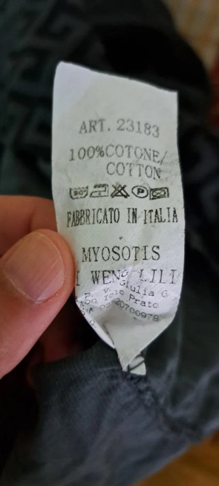 Vestido gris con capucha estampado Algodón Italia