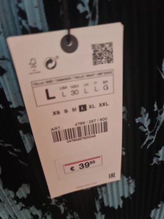 Vestido Zara estampado flores negro/celeste