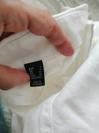 Camisa Lino Algodón Blanca
