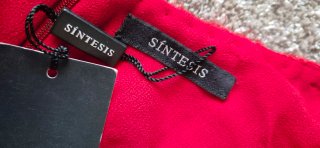 Vestido Rojo largo Volantes Corte Inglés T.40/42