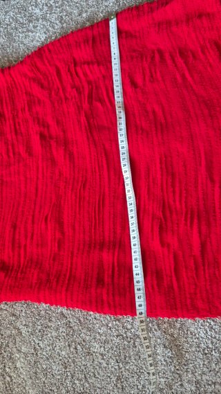 Vestido Rojo largo Volantes Corte Inglés T.40/42