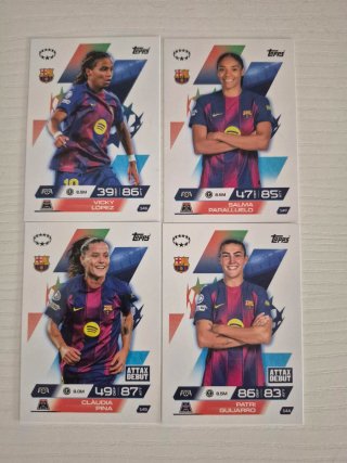 4 Cromos Match Attax Extra FC Barcelona