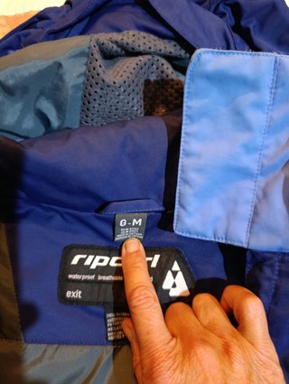 Anorak RipCurl azul para chica