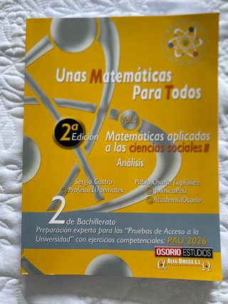 Matemáticas aplicadas a las ciencias II