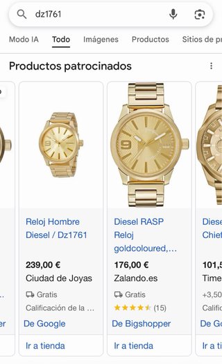 Reloj Diesel Dorado