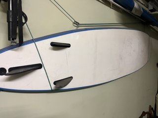 Tabla de surf azul para principiantes