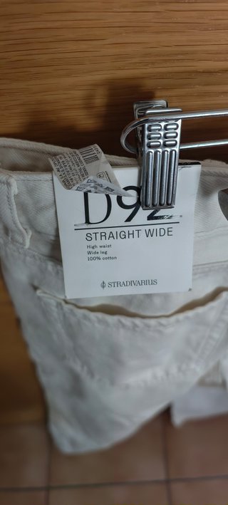 Vaqueros Stradivarius blancos Talla XL