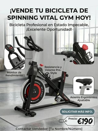 Bicicleta Ciclo Indoor Vital Gym X4