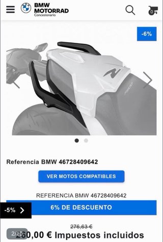 Asidero BMW F900 R/XR (2019-2026)