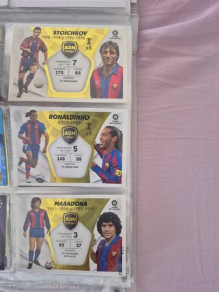Cromos Fútbol FC Barcelona (Stoichkov, Ronaldinho,