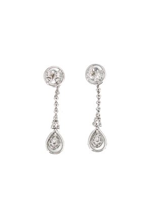 049-014-00215Pendientes Oro Blanco 18K y Diamantes