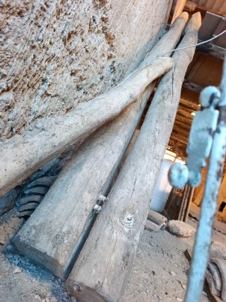 Vigas de madera rústicas