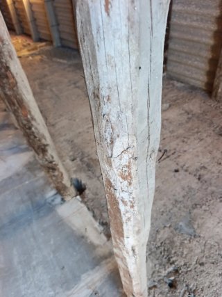 Vigas de madera rústicas