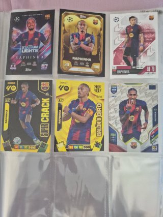 Cromos Raphinha Topps y Panini