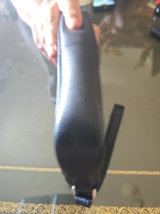 Bolso de mano hombre piel negro