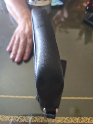 Bolso de mano hombre piel negro