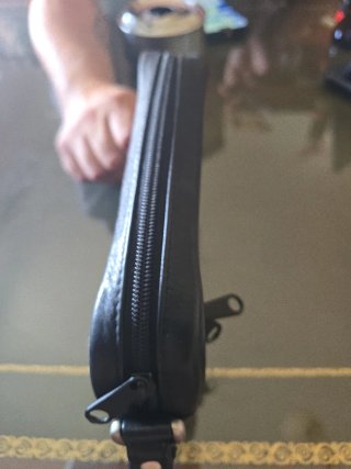 Bolso de mano hombre piel negro