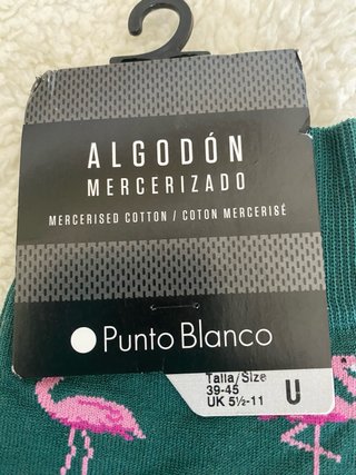 Calcetines Punto Blanco Flamencos Talla 39-45.