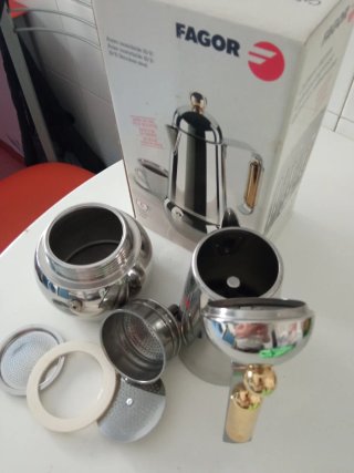 Cafetera Fagor Espresso Acero Inoxidable 6 Tazas