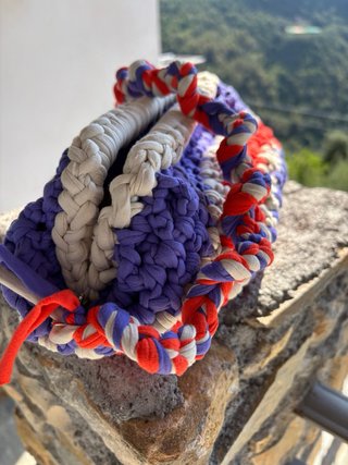 Clutch bag ampia con tracolla