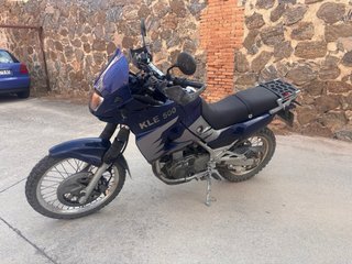 Kawasaki KLE 500 Azul/Plata